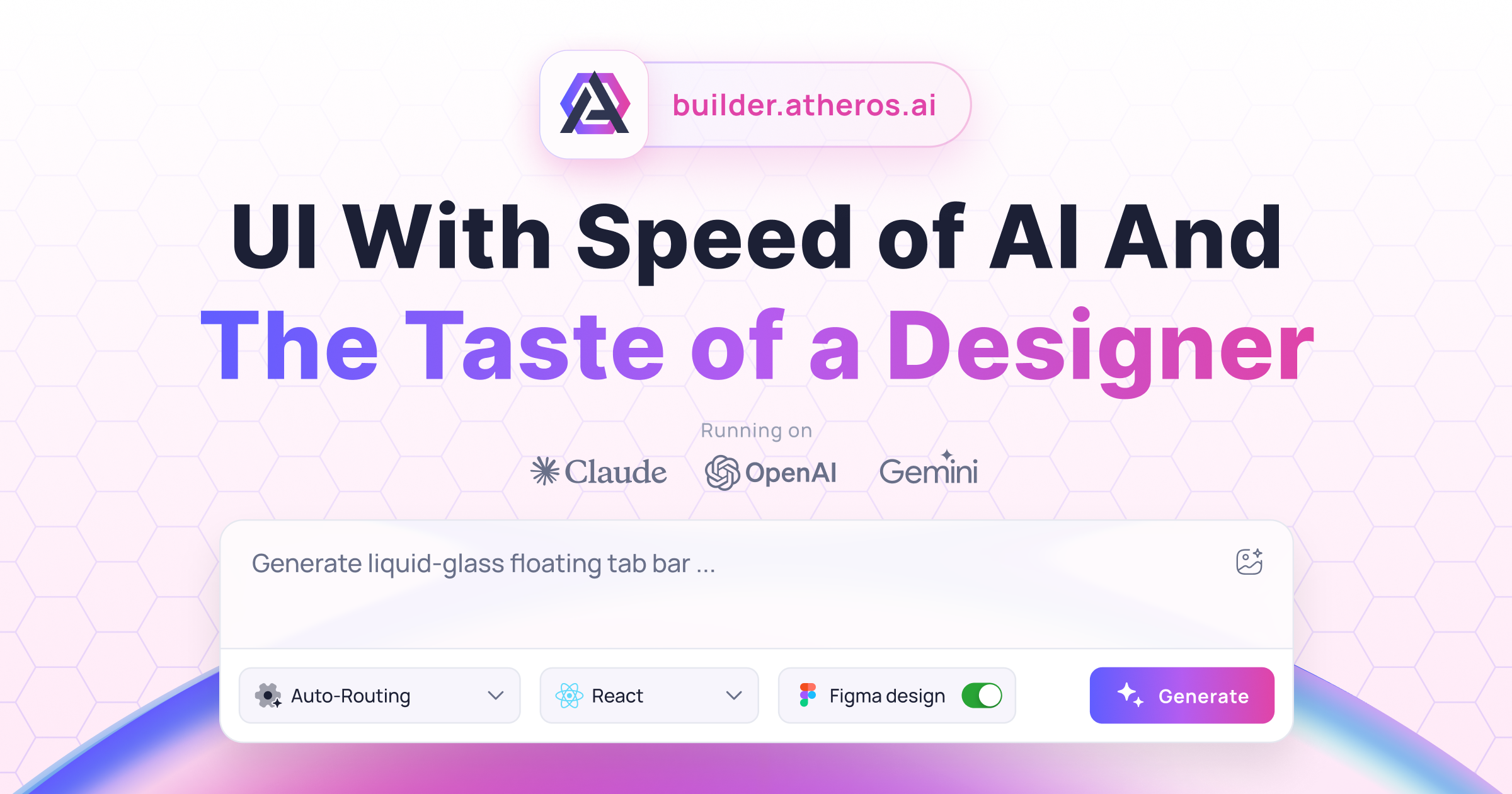 Atheros AI Builder website preview