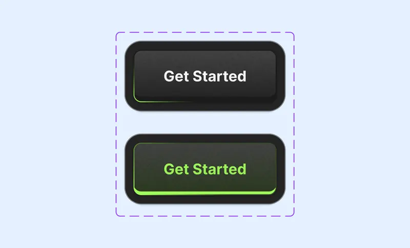 Preview of Dark Mode Plastic Button