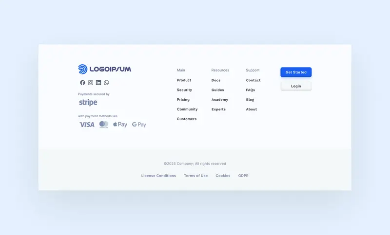 Preview of Footer Navigation 1