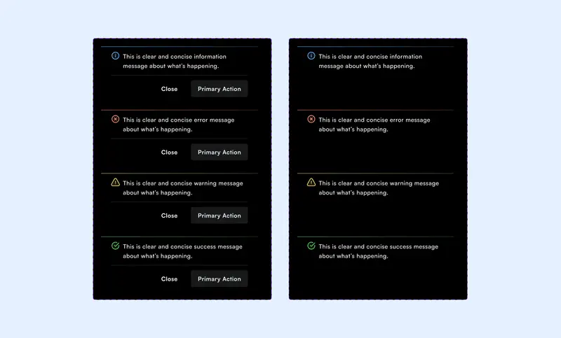 Preview of Mobile App Alerts Component
