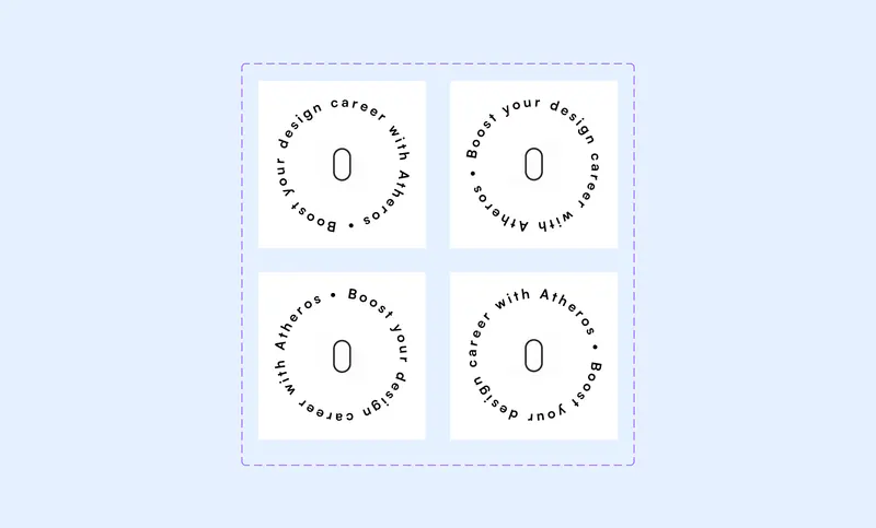 Preview of Rotating Circle Text Button