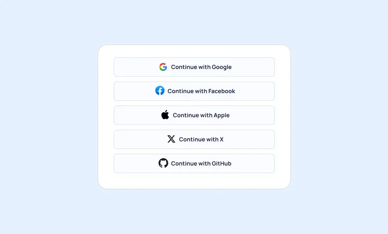 Preview of Social Media Buttons