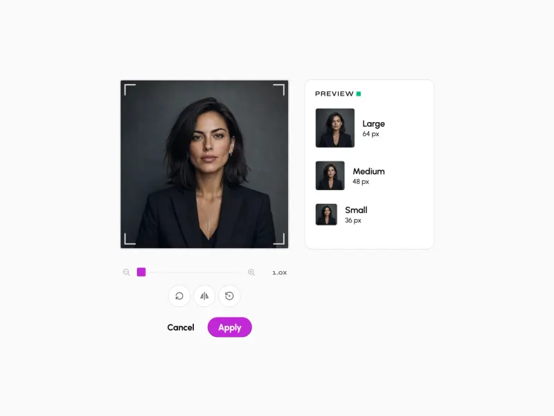 Preview of Avatar Crop Square