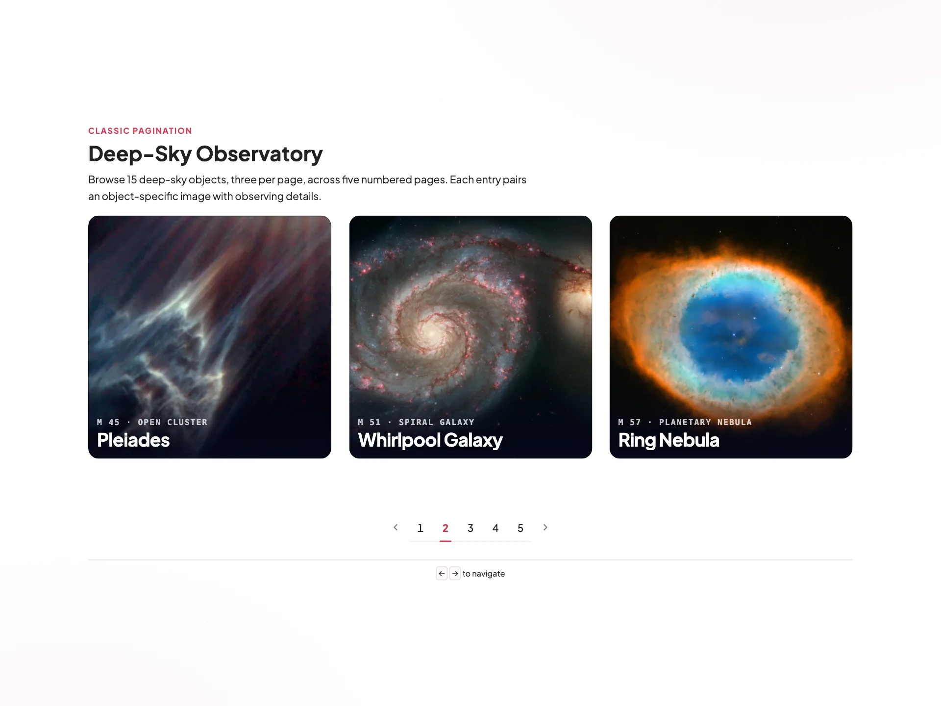 Deep-Sky Observatory (Classic Pagination) preview