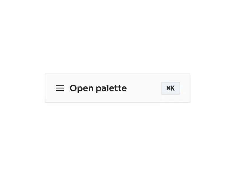 Preview of Command Palette