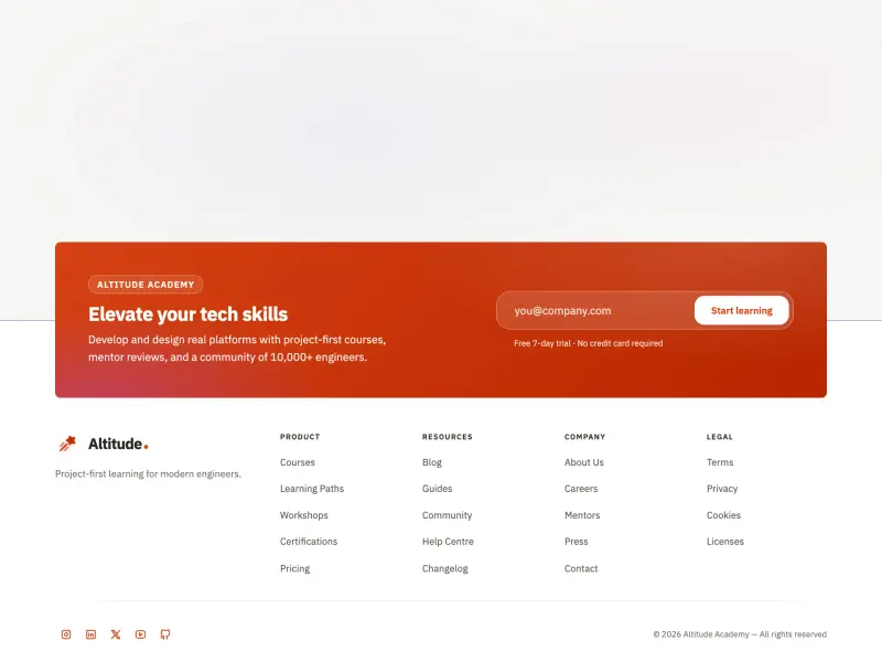 Preview of CTA Footer