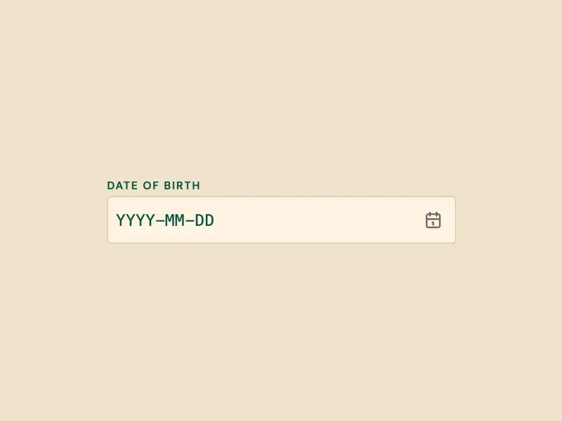 Preview of Date Picker