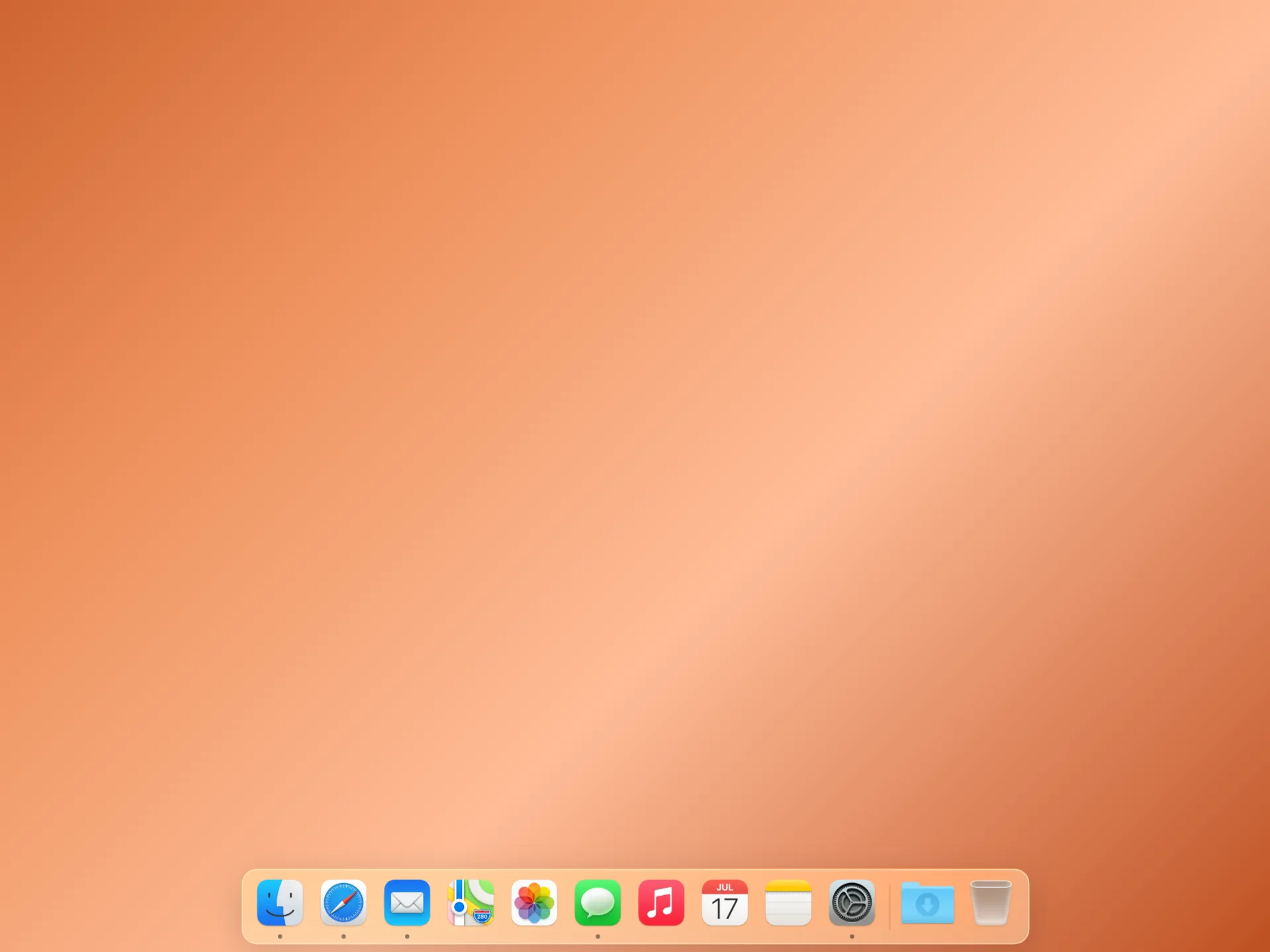 Application Dock preview