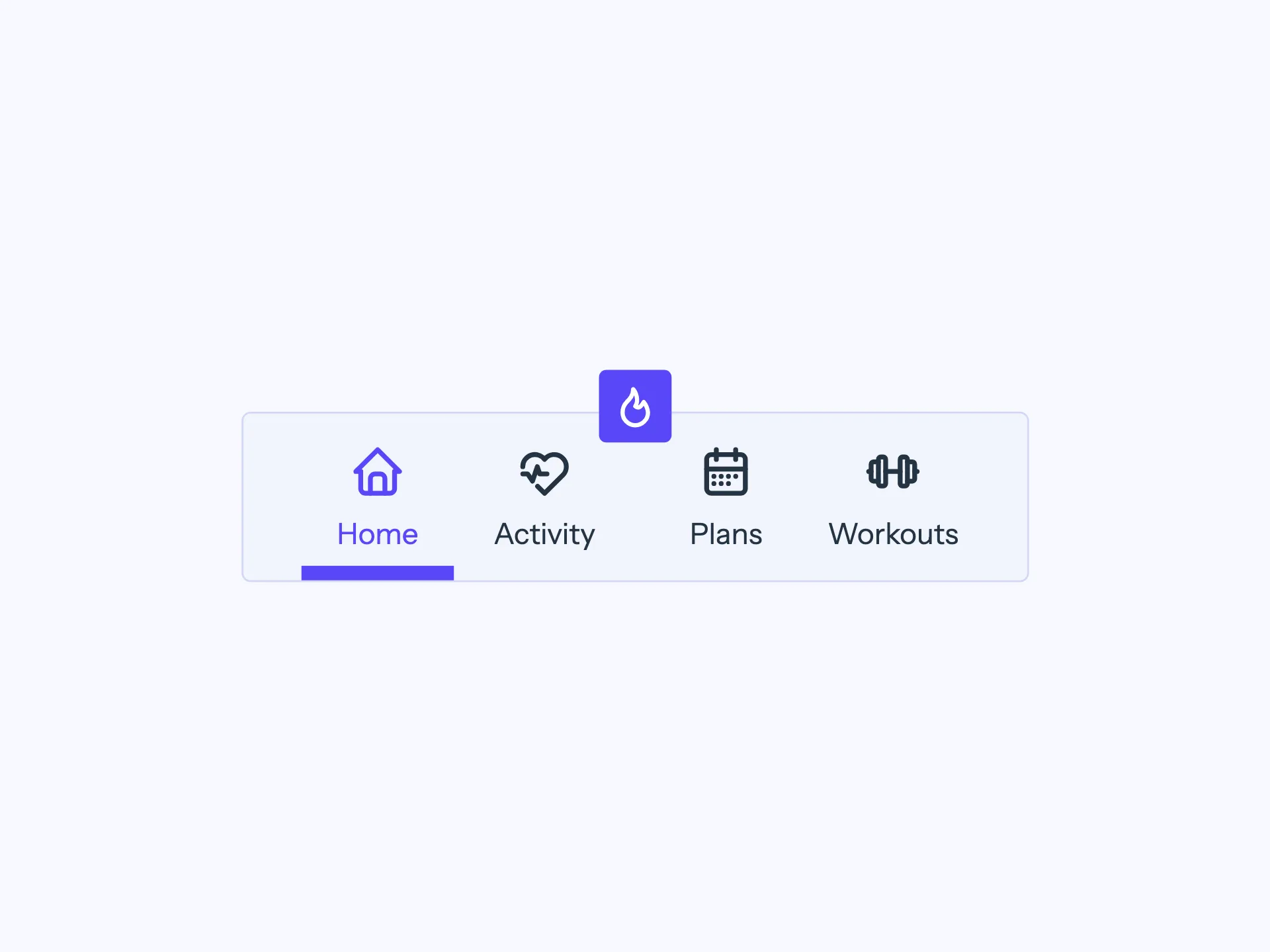 Fitness Tab Bar preview