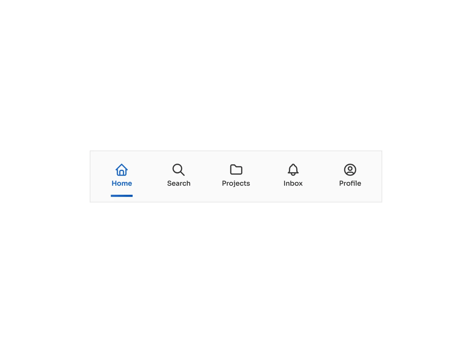 Preview of Hairline Tab Bar