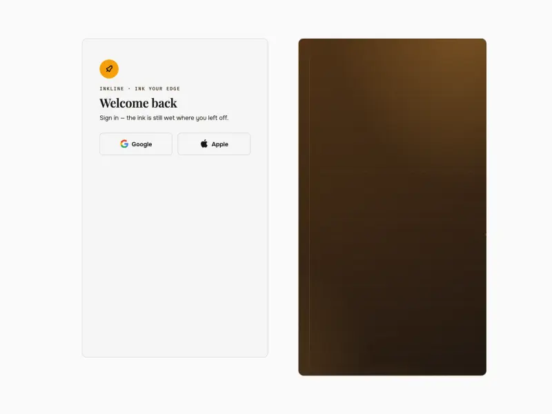 Preview of Inkline Sign In