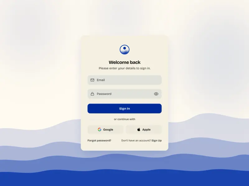 Preview of Login — Waves