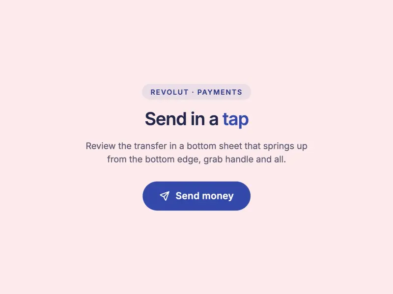 Preview of Modal — Bottom Sheet