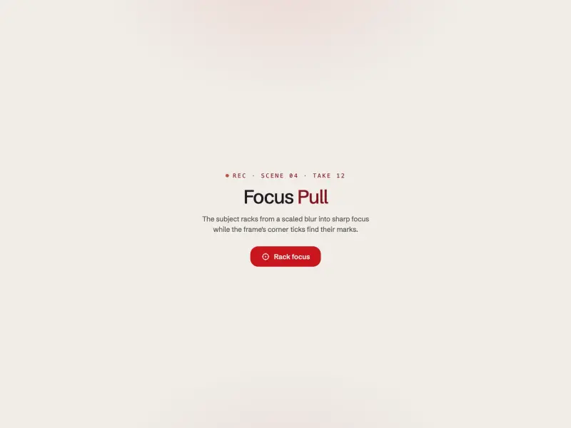 Preview of Modal — Focus Pull