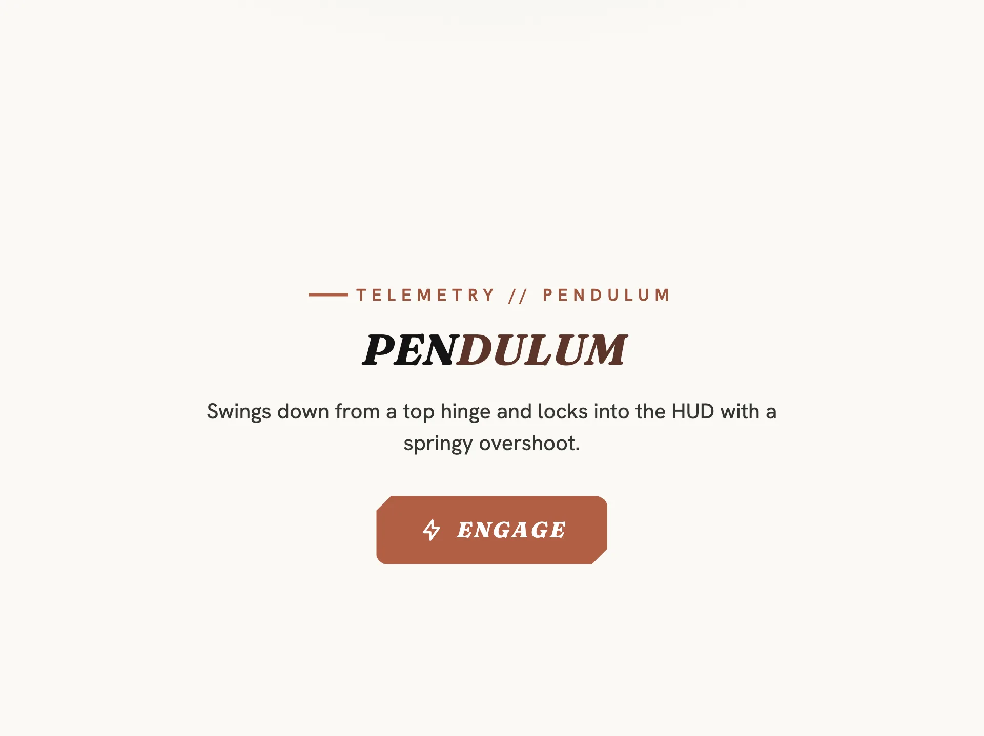 Preview of Modal — Pendulum