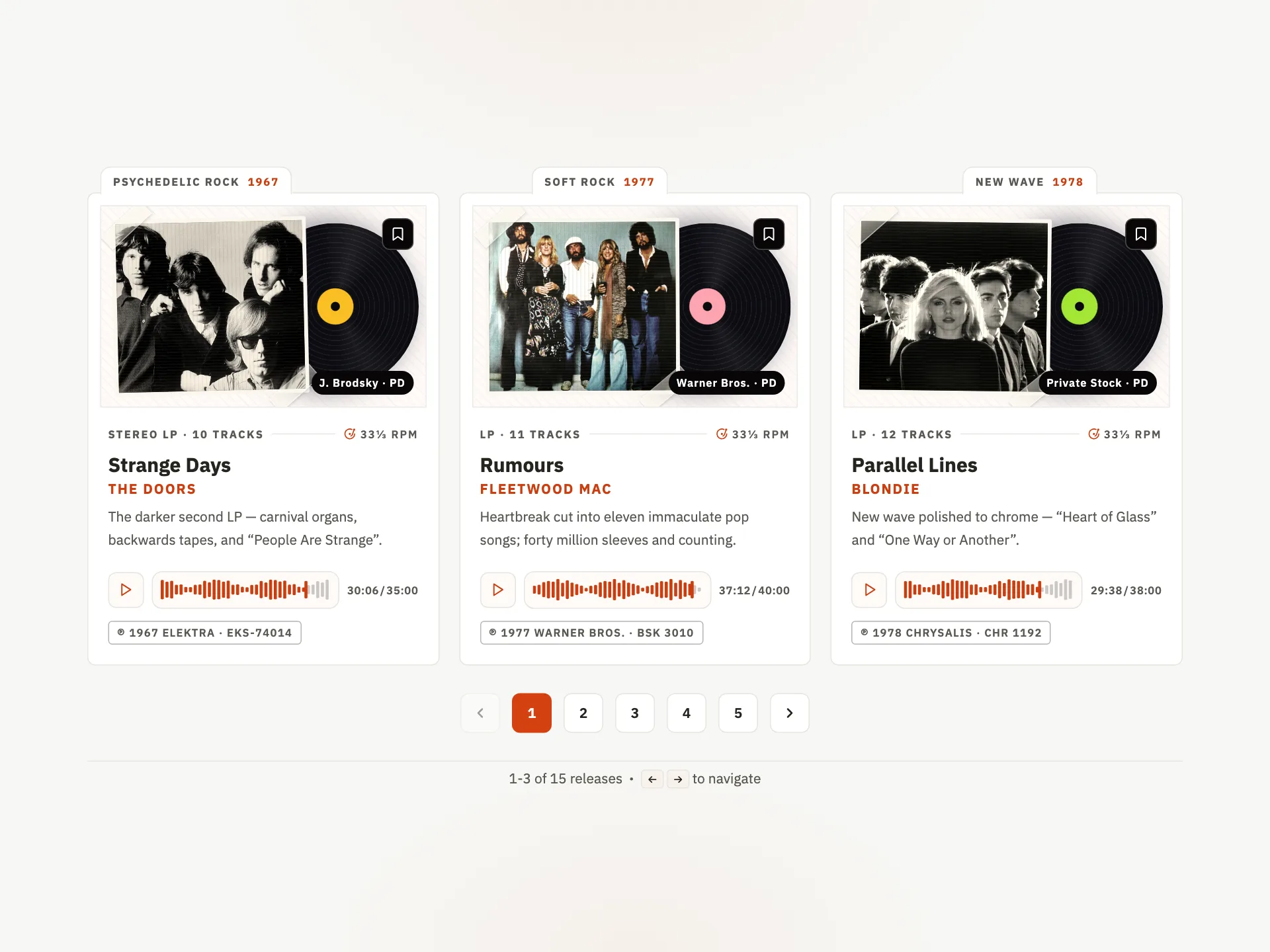 Record Archive (Numbered Pagination) preview