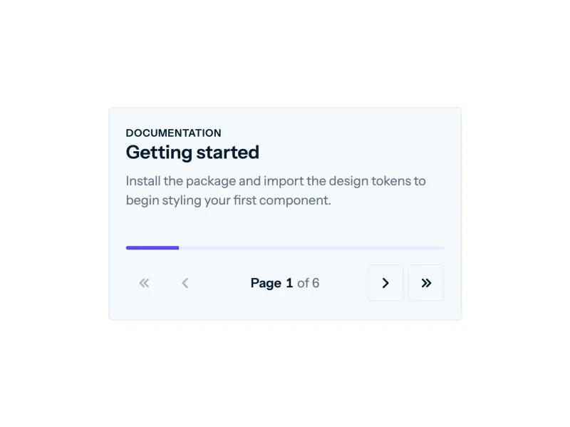 Preview of Component Guide (Compact Progress Pagination)