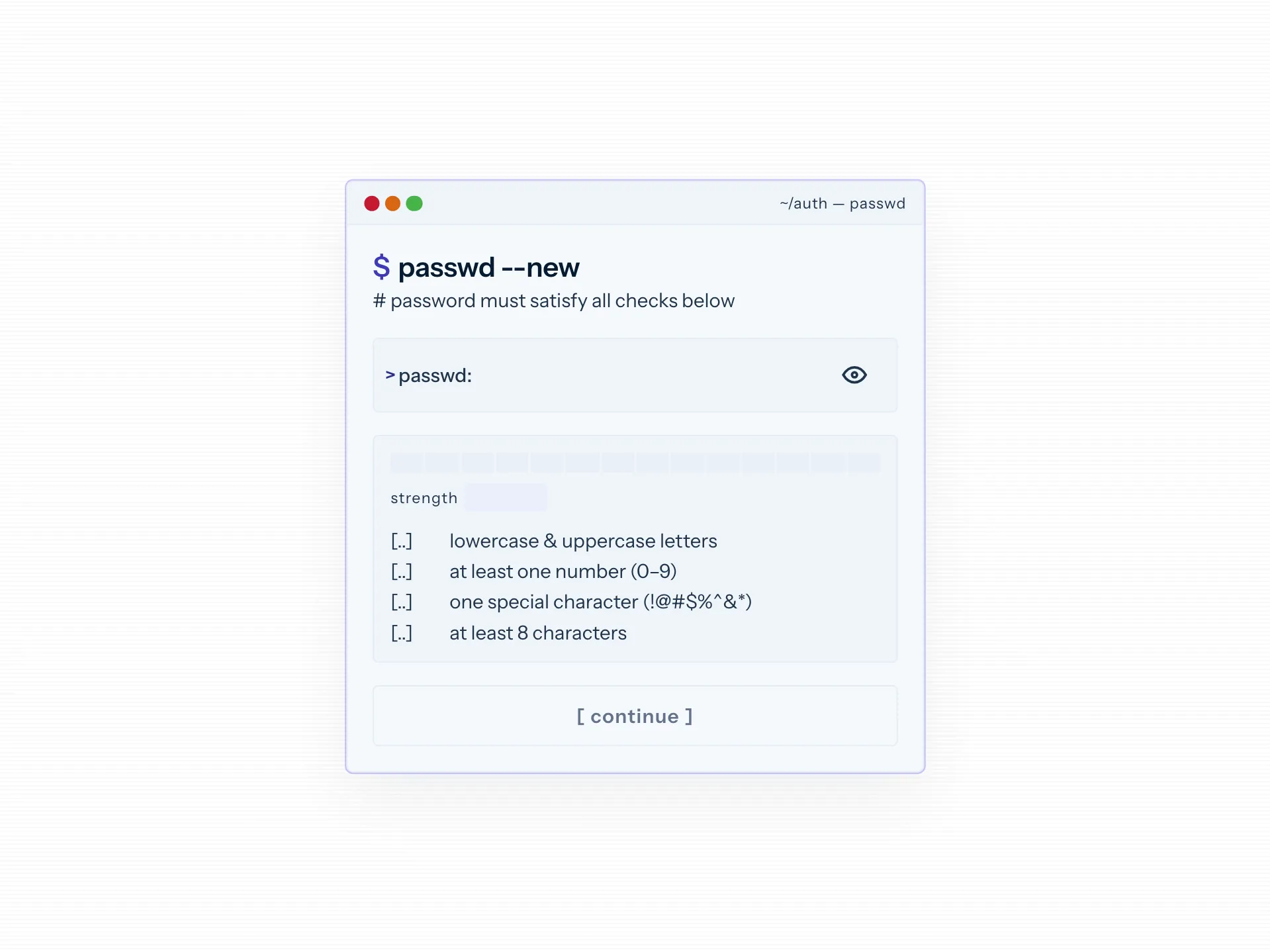 Preview of Password Strength