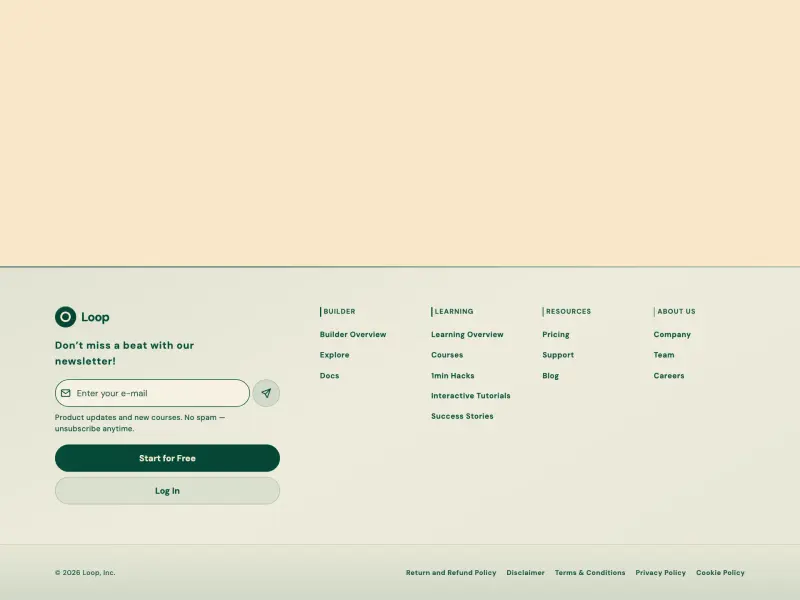 Preview of Product Footer