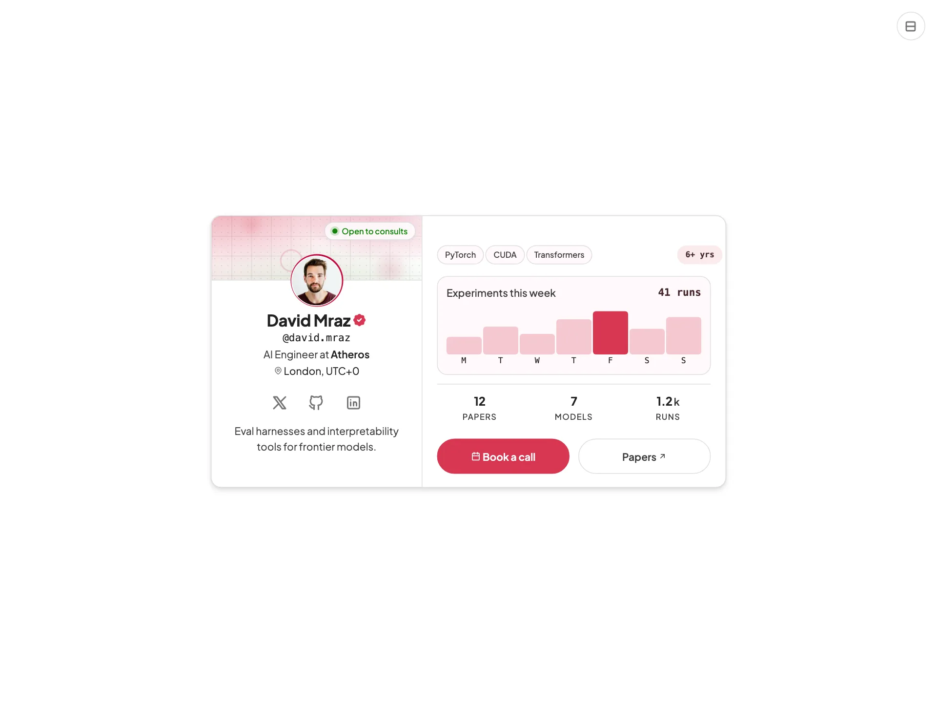 Preview of Profile Stats