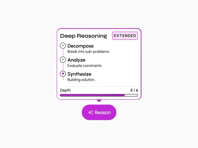 Preview of Reasoning Chain Popover
