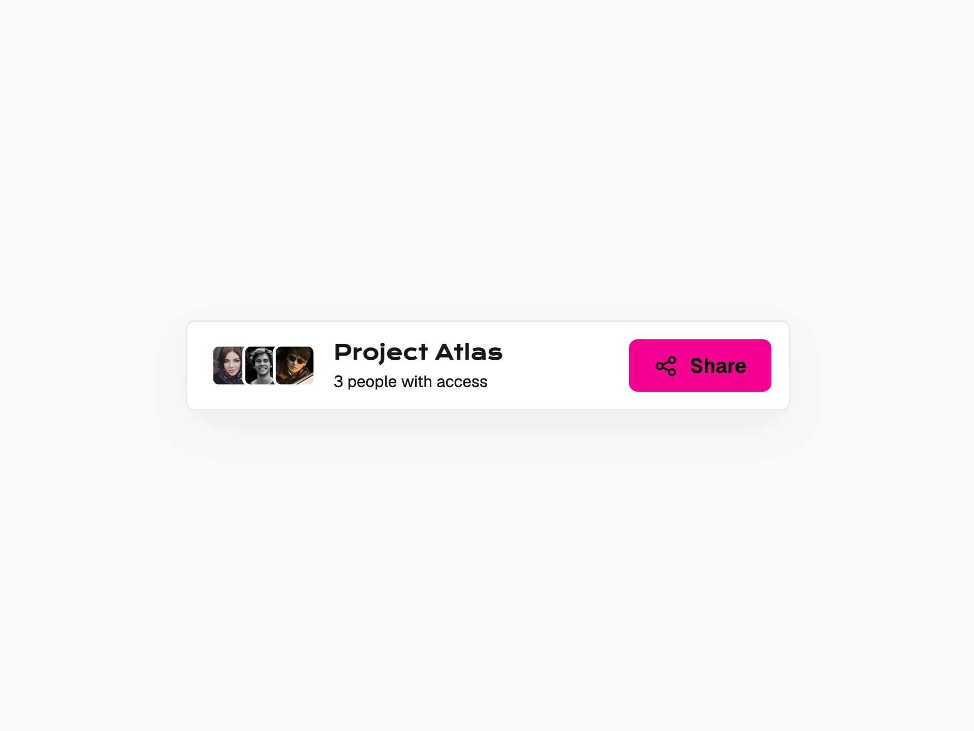 Preview of Share Dialog
