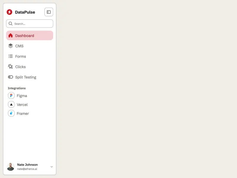 Preview of Data Pulse Sidebar