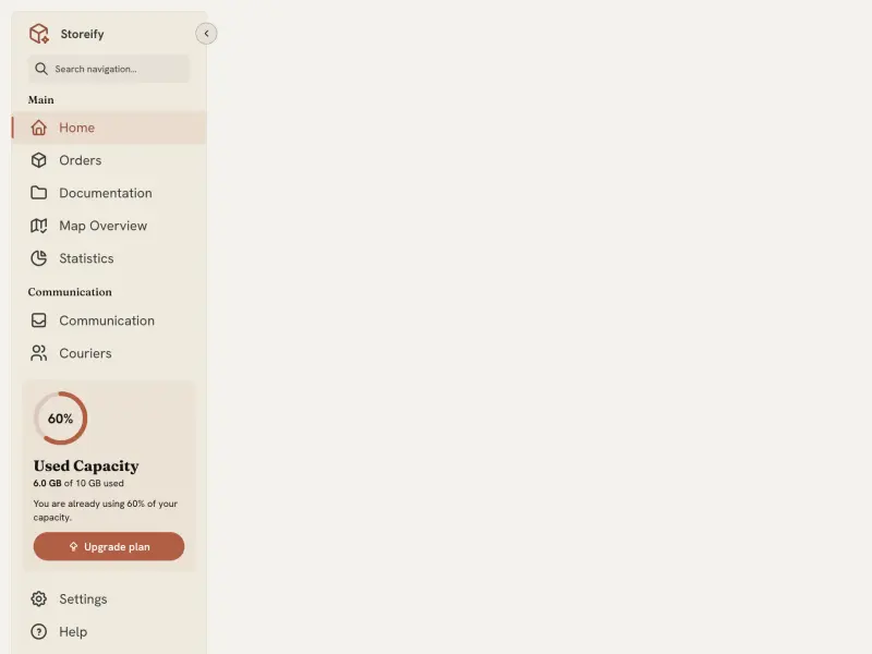 Preview of Storeify Sidebar