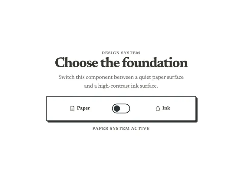 Preview of Theme Toggle Ink