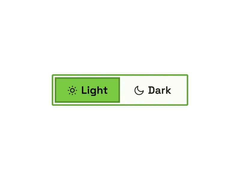 Preview of Theme Toggle Labeled